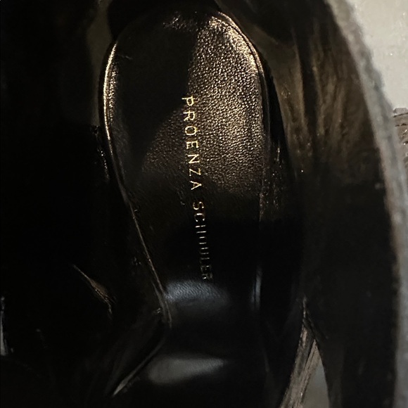 Proenza Schouler Black Open Toe High Heel Booties Size 38 NIB - Picture 10 of 15